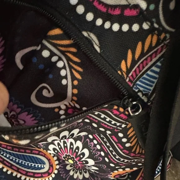 Vera Bradley Bandana Swirl BIG Laundry Bag Shoulder Strap Drawstring - Picture 11 of 13